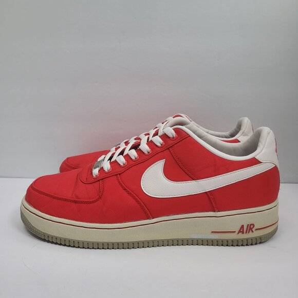 Nike Air Force 1 2013 Men's Red & White Sneakers 488298-610 US Size 10.5 - Picture 2 of 9